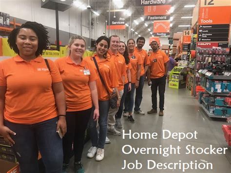 home depot stocking jobs|home depot overnight stocker.